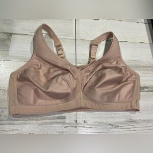 Glamorise Tan None Padded None Wired Bra 42D